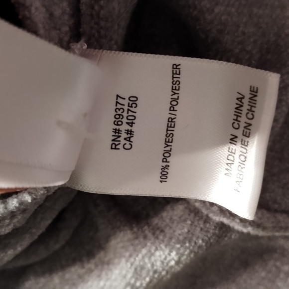 NWT Wynne Lounge gray velour button down cardigan Sz PL - Picture 11 of 12